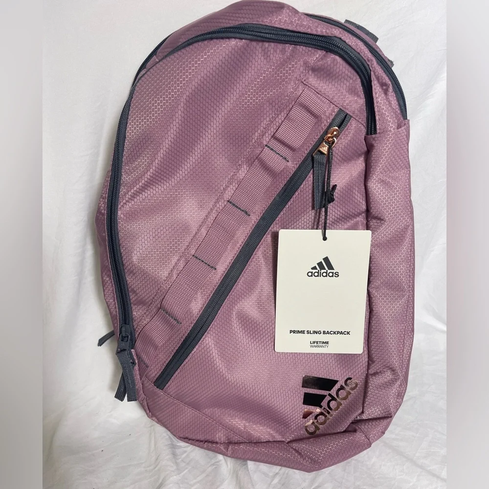 New Adidas Orchid Purple Prime Slingback‎ Backpack